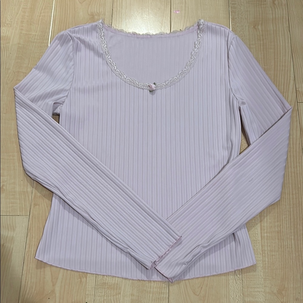 Lavender Long Sleeve Women's Top